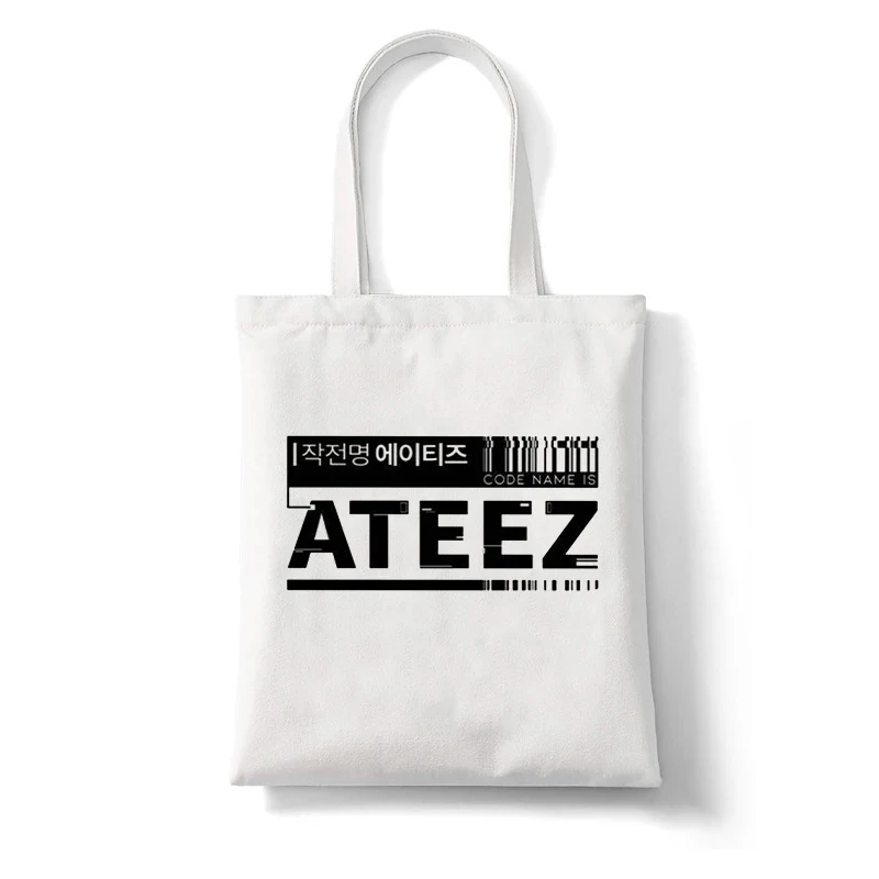 Ateez Say My Name Kpop Korean Style Cartoon Women Shopping Bags Girls Fashion Casual Pacakge Hand Bag Female Shoulder Bag