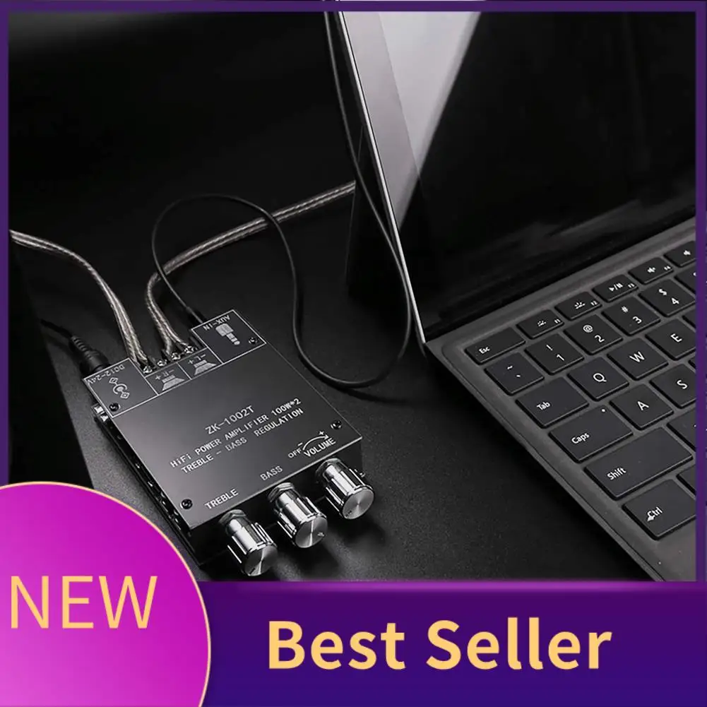 

Плата усилителя M07K-ZK-1002T с управлением высокими и низкими частотами BT и AUX-входами Беспроводные колонки своими руками