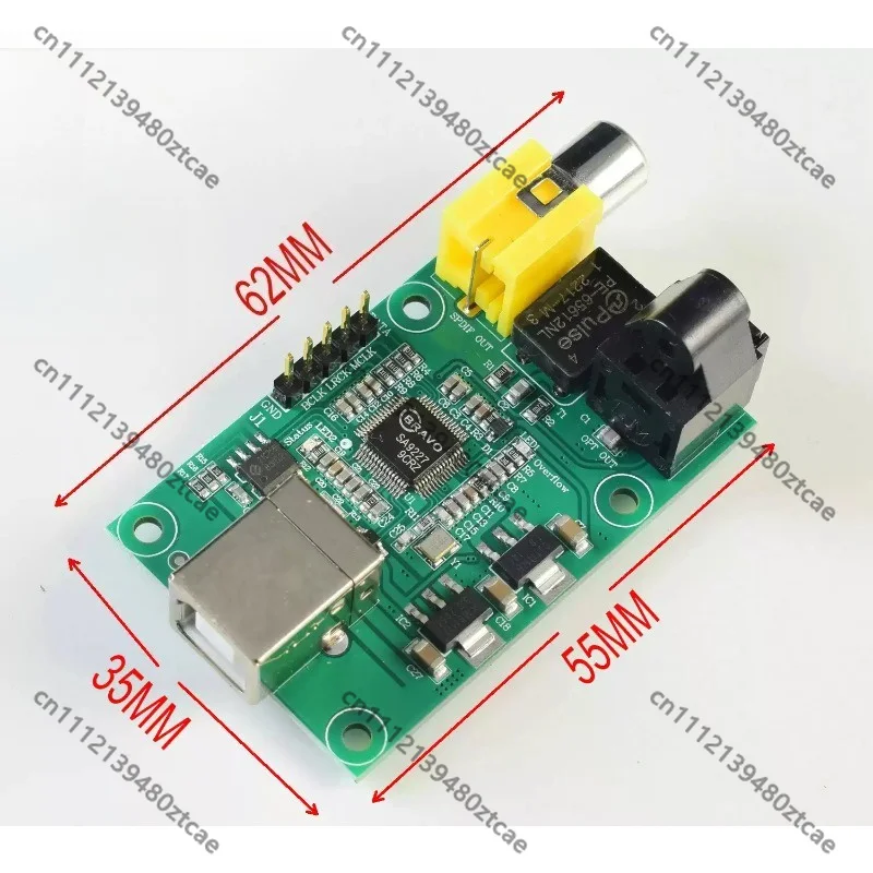 Digital Audio Signal Conversion PCB Board HiFi Equipment USB Digital Audio Output Module Replacement Electronic
