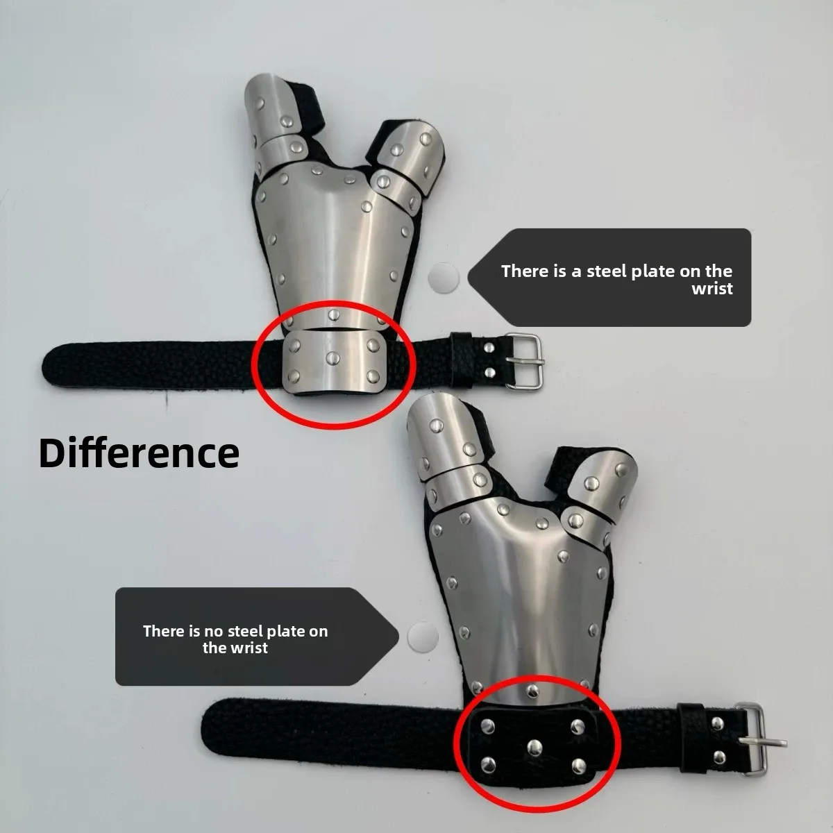 New thickened stainless steel steel plate, shooting fish guard, fish dart protective gloves, fishing gear, strong armor