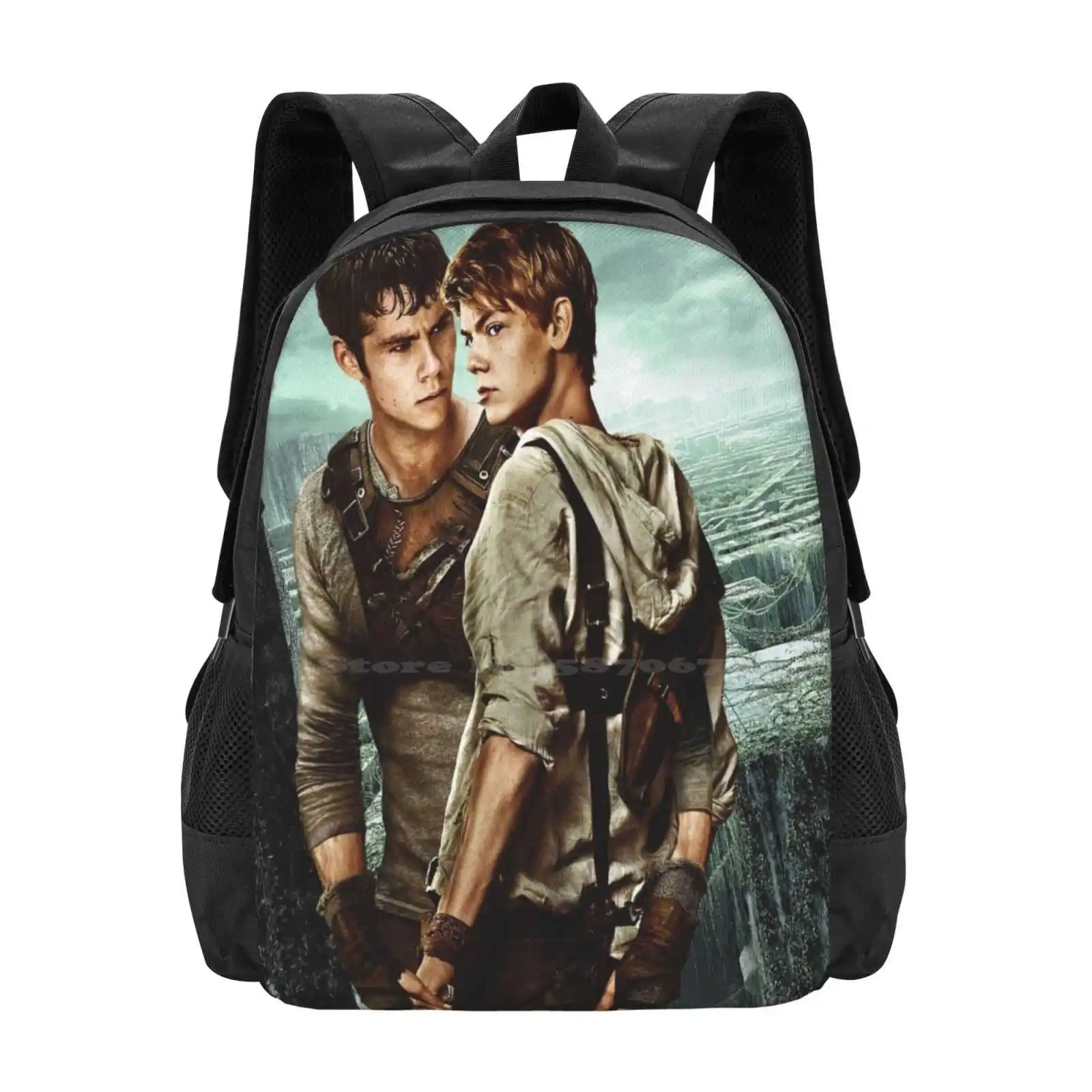 Newt X Thomas - Maze Runner Pattern Design Bag Student'S Backpack Newt X Thomas Thomas X Newt Newtmas Dylmas Thomas Brodie