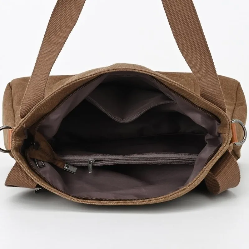 Nuova borsa tote alla moda in stile coreano di grande capacità da donna Borsa tote semplice e casual in tela Borsa tote funzionale per uso quotidiano