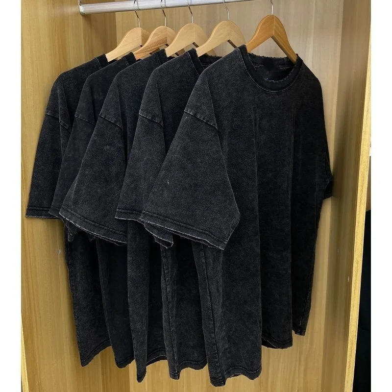 Bandai Y2k Camicie da uomo Abbigliamento Top da uomo T-shirt lavata retrò in cotone anime T-shirt lavata vintage - Dragon Ball