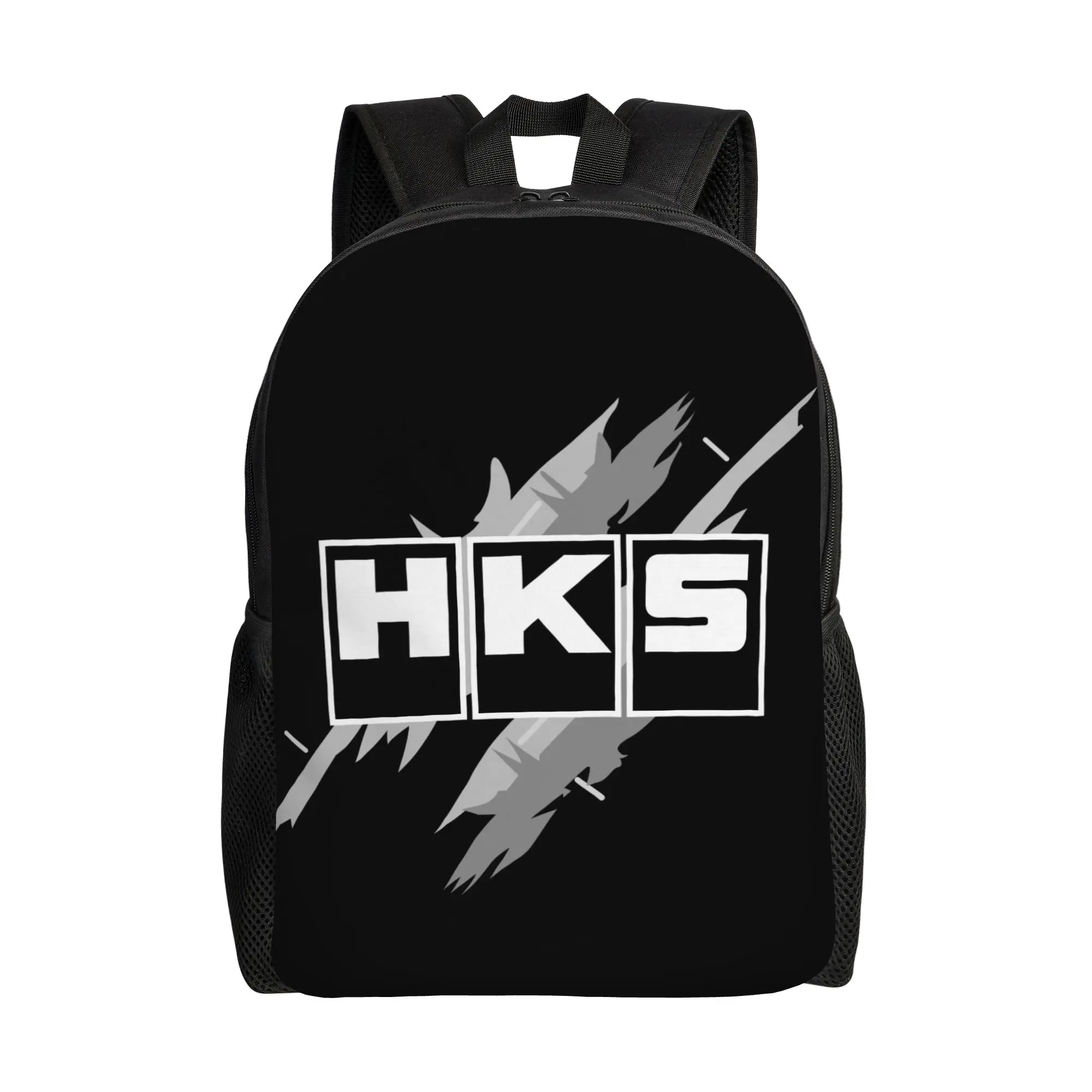 Custom H-HKSES Motor Race Rally Power Backpacks for Women Men Waterproof College School  Bag Printing Bookbag