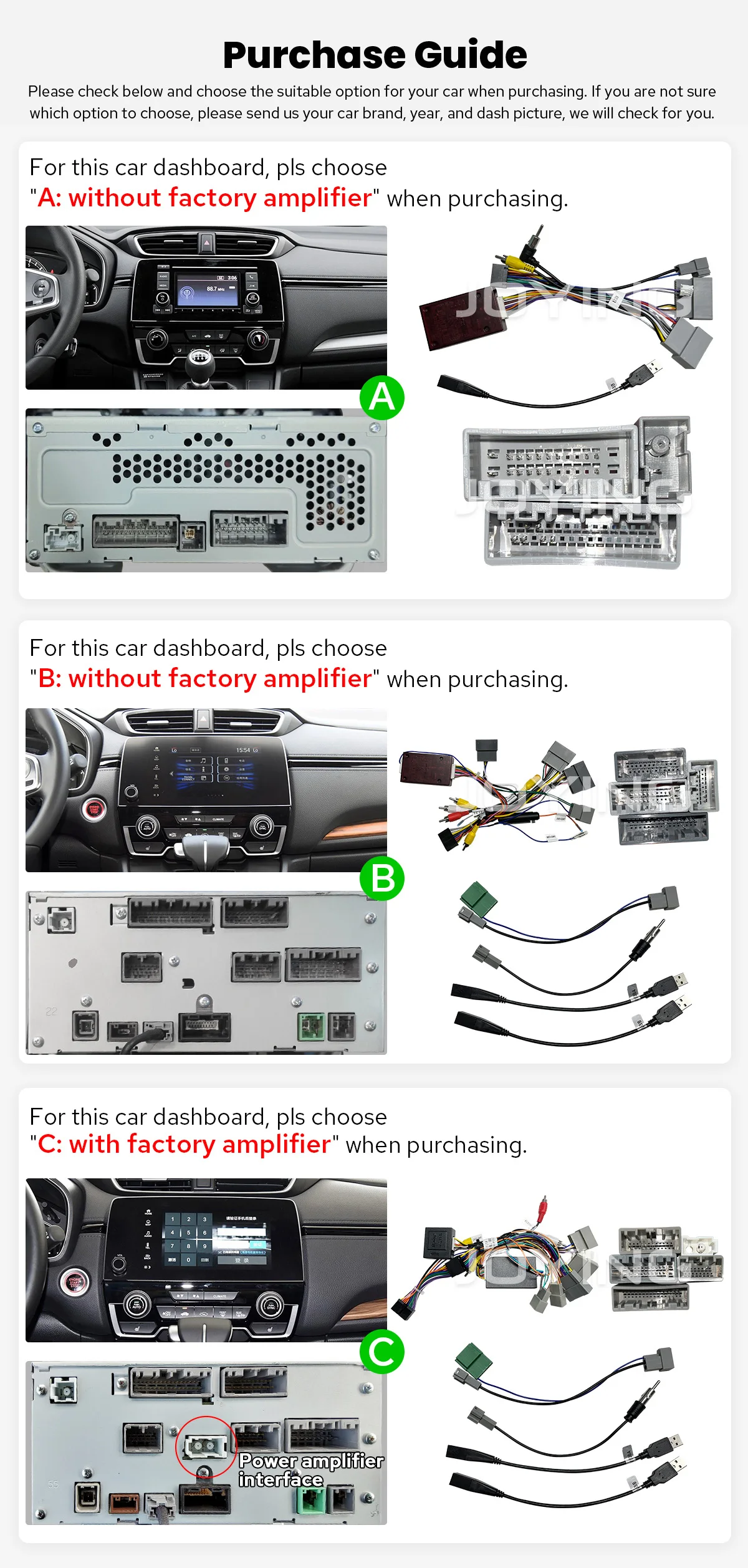 JOYING ترقية نظام صوت السيارة 10.1 بوصة 8G 128G رئيس وحدة أندرويد راديو السيارة ستيريو لهوندا CRV 2017-2021 التوصيل والتشغيل #6