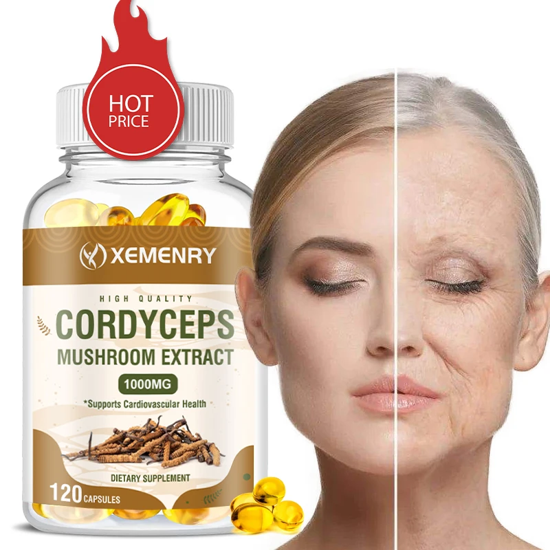 

Капсулы Cordyceps 1000 мг — антиоксидант, улучшает настроение, повышает функцию мозга, поддерживает здоровье сердца и сердечно-сосудистых.