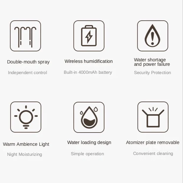 Humidificador de aire eléctrico portátil, difusor de Aroma de larga duración, vaporizador de electrodomésticos para dormitorio, purificador de plantas para el hogar, aromaterapia