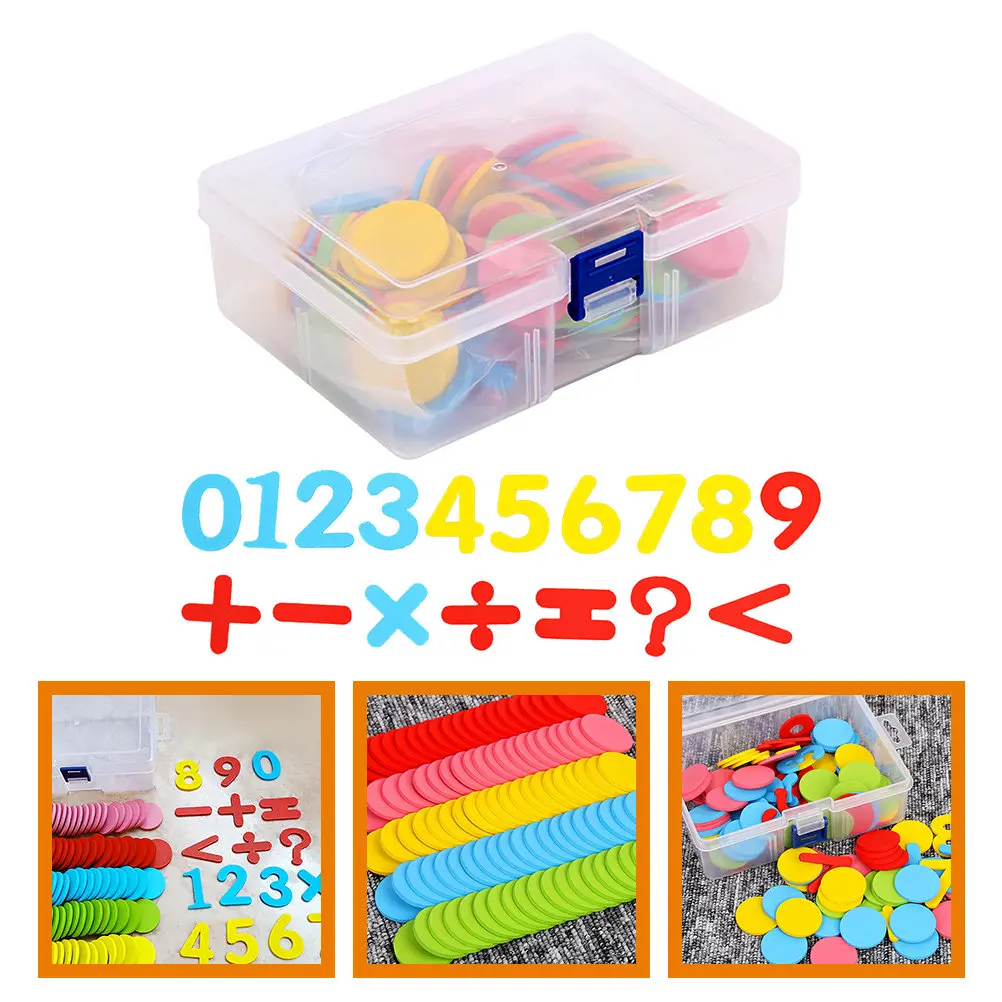 

Обучающее устройство для изучения математики: круглые счетные диски, счетные фишки, яркие цвета, подарок для раннего развития и обучения арифметике