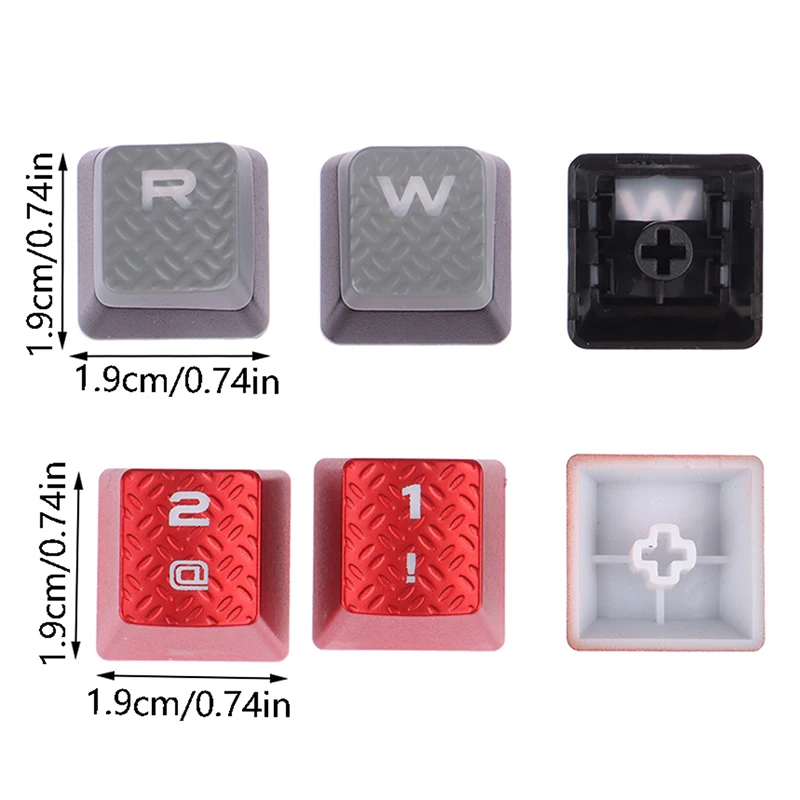 メカニカルキーボード用キーキャップ メカニカルキーボード K70RGB キーキャップ シルバーレッド