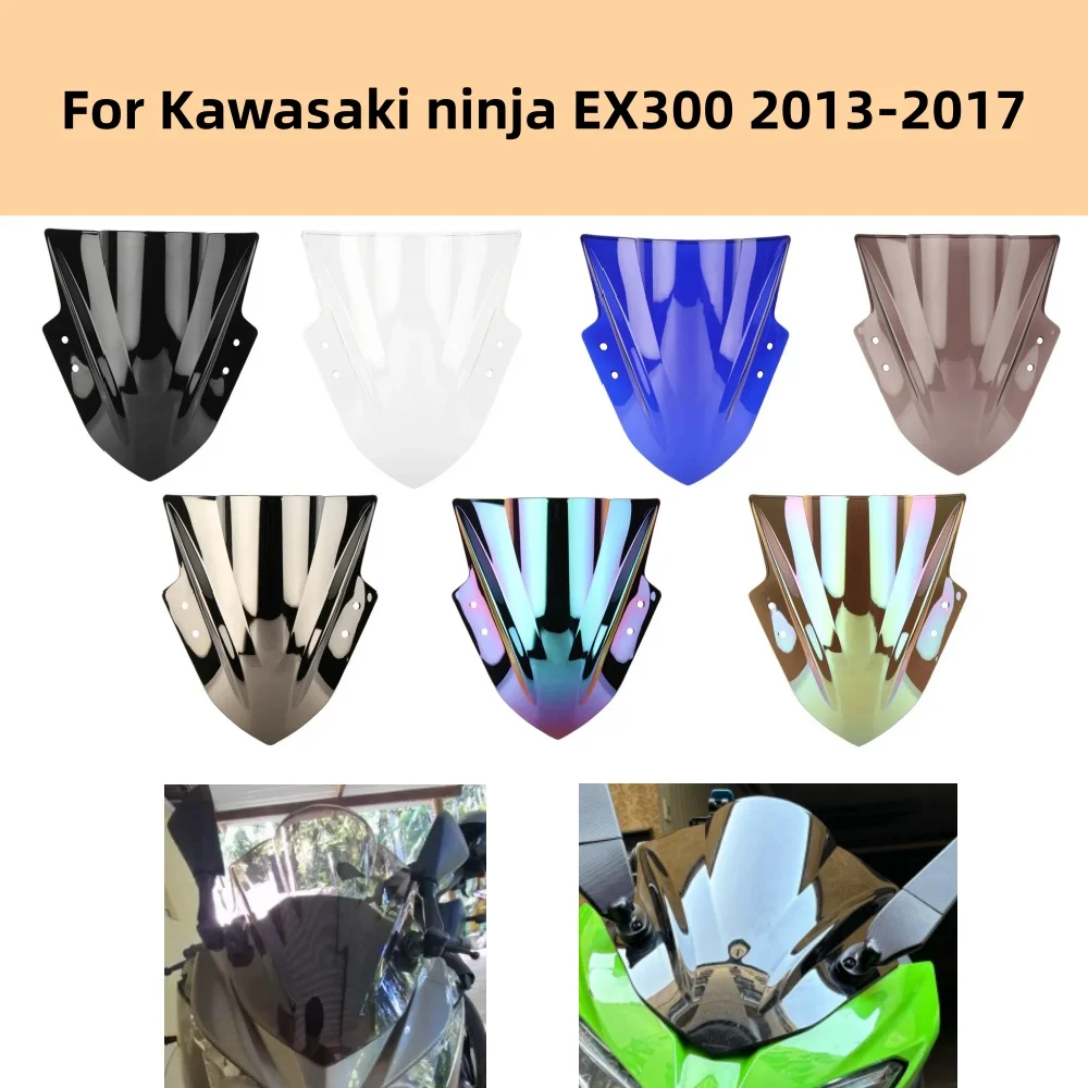

EX 300 EX300 EX-300 Motorcycle Windscreen Windshield Double Bubble For Kawasaki ninja EX300 2013-2017 EX 300 EX300 EX-300
