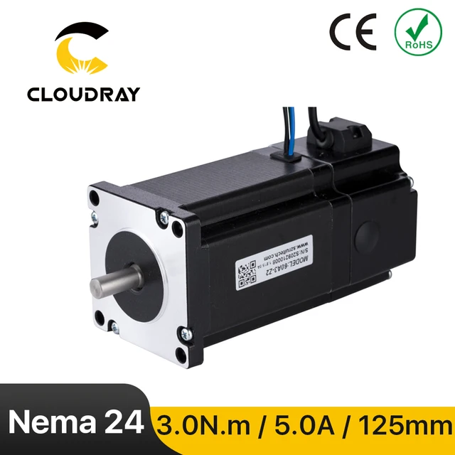 Nema 24 Silnik krokowy 60 mm 3 Nm 4-przewodowy 2-fazowy 60 Silnik krokowy 2-fazowy do frezarki grawerującej CNC Drukarka 3D