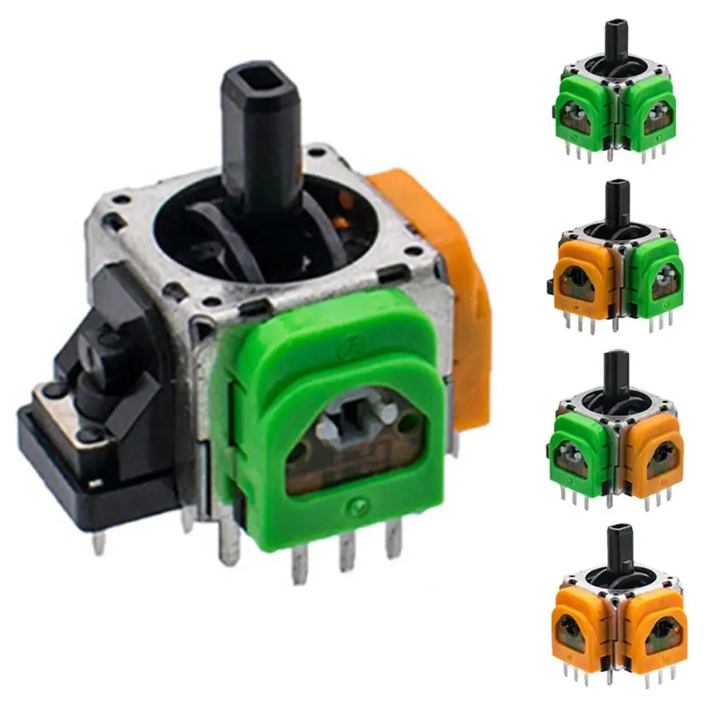 3D Analog Sensor Hall Effect Joystick High Precision No Drift Controller Thumb Stick Power Saving for PS5/PS4/Xbox/Switch Pro