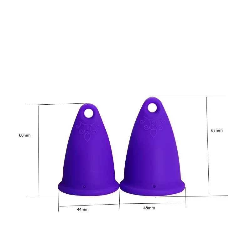 Size S/L Menstrual Cup Medical Silicone Lady Feminine Hygiene Copa Women Period Soft Grade with Storage Case Leak-proof Reusable