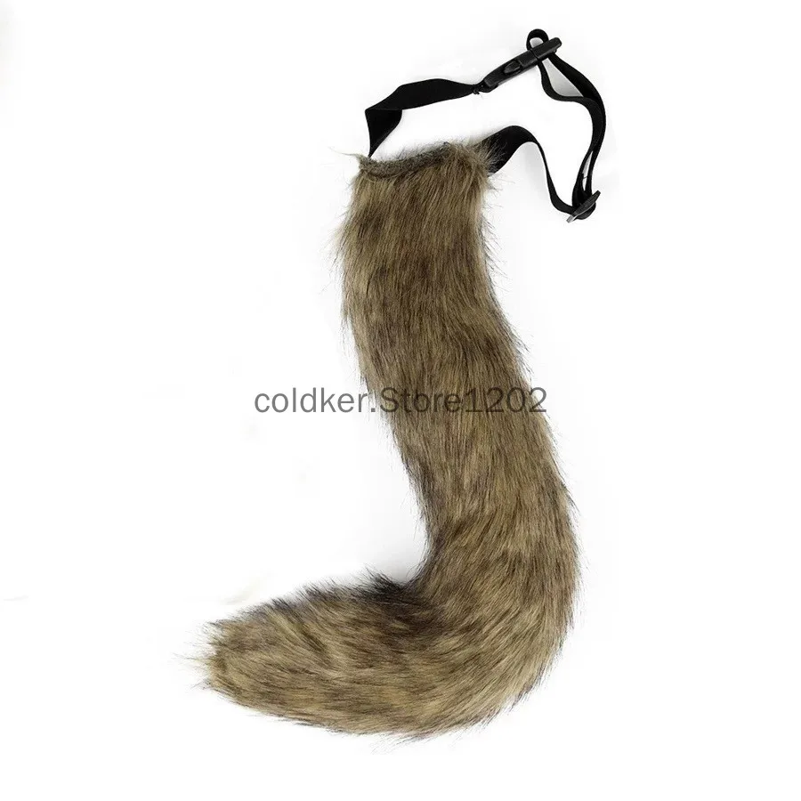 Kostüm Sahne Anime Hayvan Kuyruk Cosplay Kostümleri Sahne Kedi Tilki Peluş Kuyrukları Rol Oynamak Cadılar Bayramı Partisi Kawaii Aksesuarları