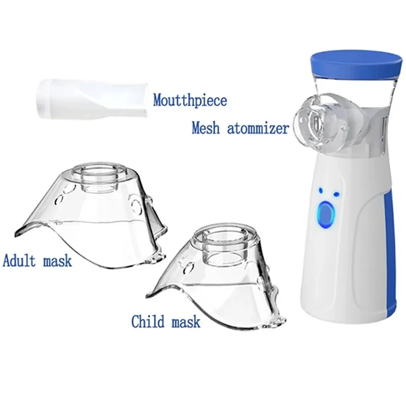 Handheld Portable Fine Atomization Nebulizer Mesh Atomizer Silent Inhaler Nebuliser Inhalator for Adult Kids Portati