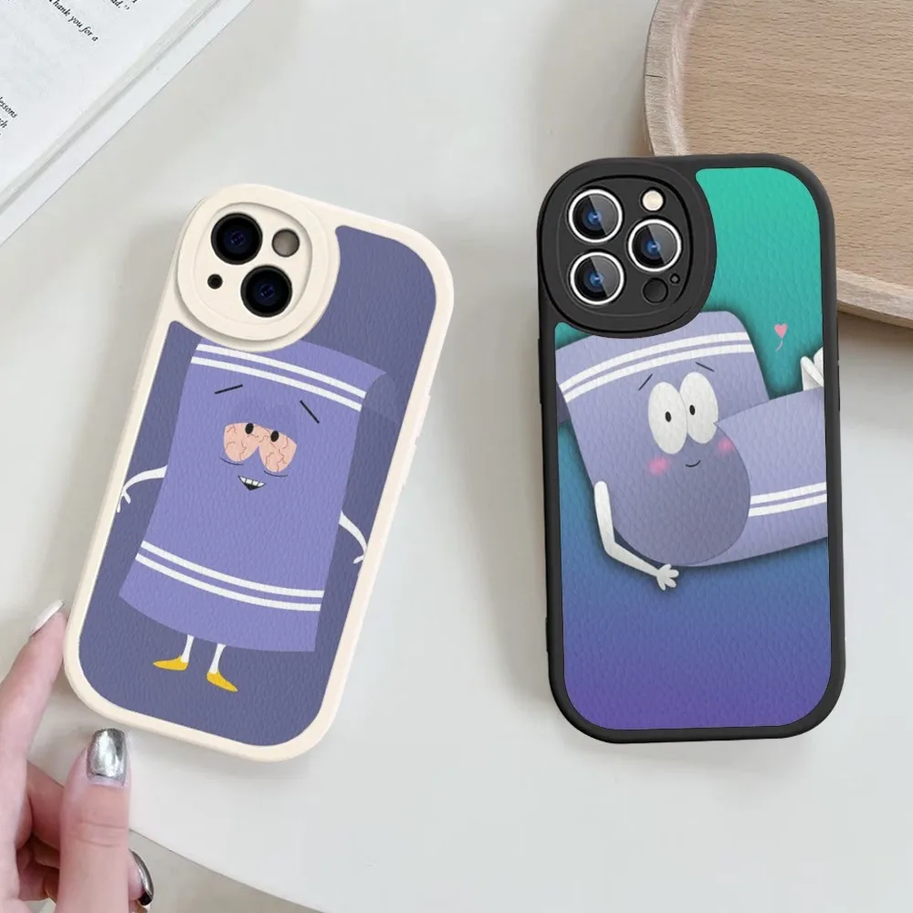 S-South Park Towelie Episode Phone Case Hard Leather For IPhone 14 13 12 Mini 11 14 Pro Max Xs X Xr 7 8 Plus Fundas