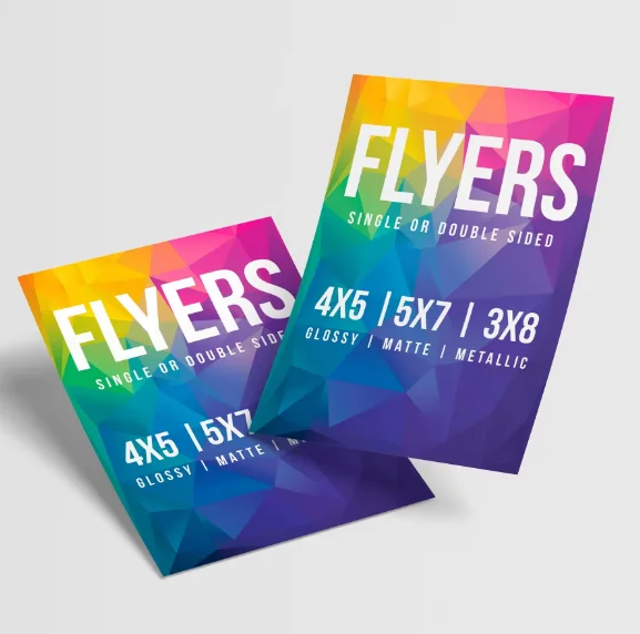 

200pcs size A5 A6 Customized luxury commercial flyers double-sided printing advertising promotional flyers service