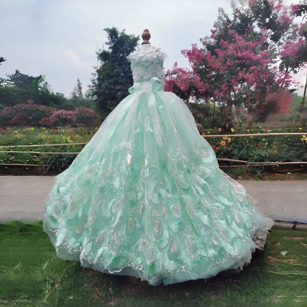 

Champagne Colored Princess Dress for Small Medium Dog With Pearl Diamond Decoration Hollow Lace Flower Sling Dog Clothes Fashion