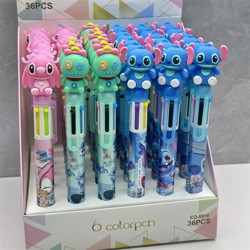 Kawaii Stitch Ballpoint Pen School Student Pens Press School Acsesories School Supplies Stationery Stitch Gel Pen Ball Point Pen