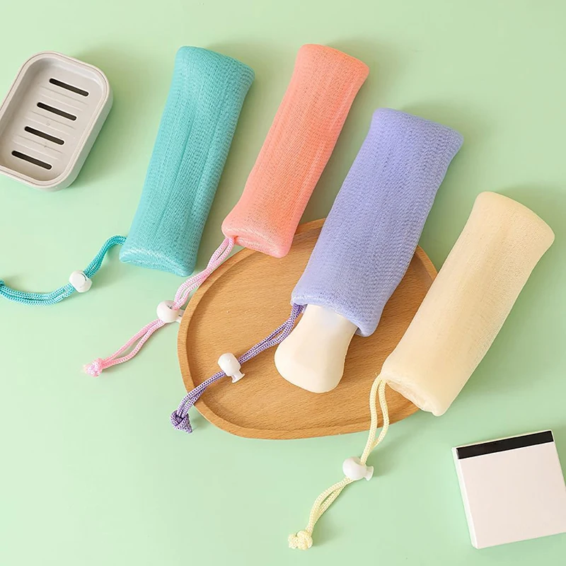 1 قطعة سميكة 6 طبقة رغوة كيس الصابون منظف للوجه شبكة حقيبة حمام غسل أدوات الجسم التطهير شبكات مساعد غسل الوجه