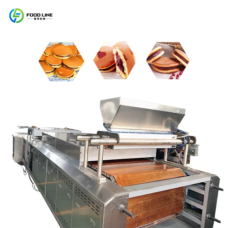 Customized Commercial Dorayaki Pancake Making Machine with Grilling System Dorayaki Pancake Production Line