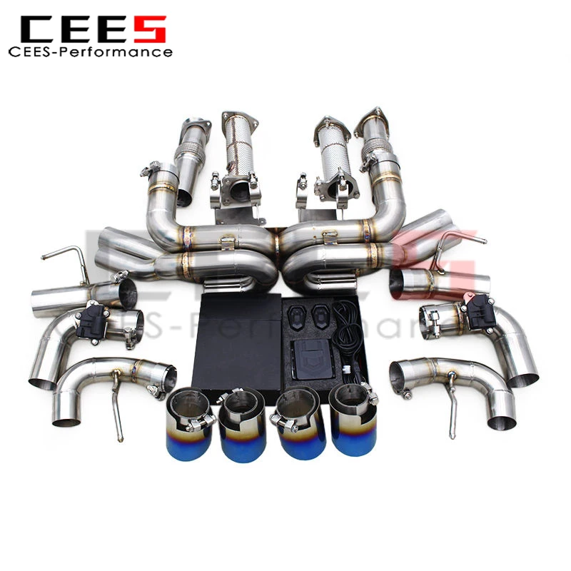 

CEES SUS304 Straight Downpipe & Catback for Chevrolet CORVETTE C8 6.2L 2019-2025 - Valvetronic Exhaust with Control