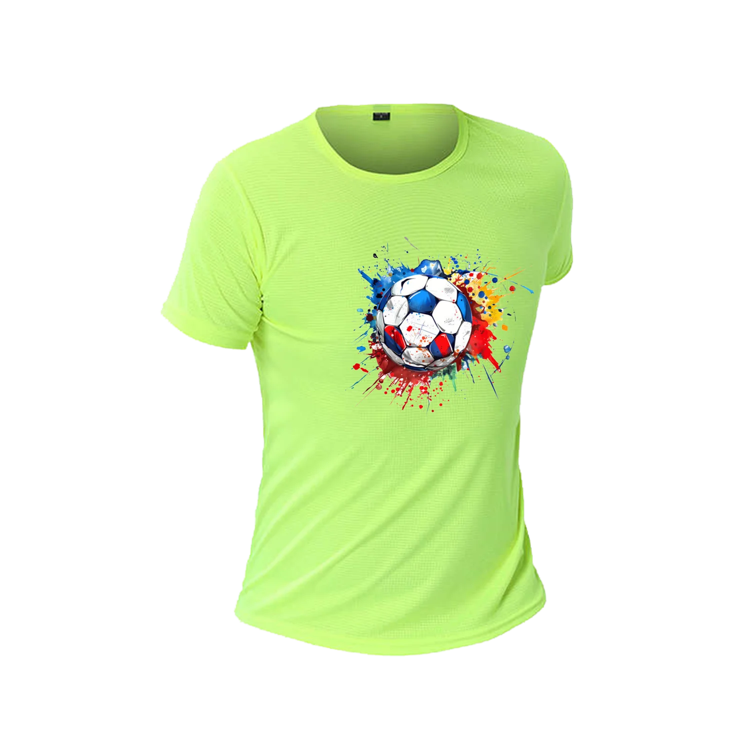 تي شيرت شبكي يسمح بمرور الهواء للرجال لتدريب كرة القدم سريع الجفاف بأكمام قصيرة ملابس رياضية للجري والماراثون متوفرة بألوان متعددة #6