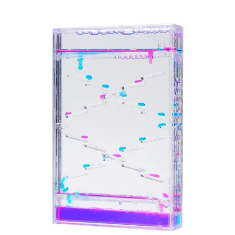 Tiktok نفس شبكة تخفيف الضغط الأحمر المذهلة الإبداعية الشريحة السائلة الساعة الرملية توقيت تسرب الزيت واللون