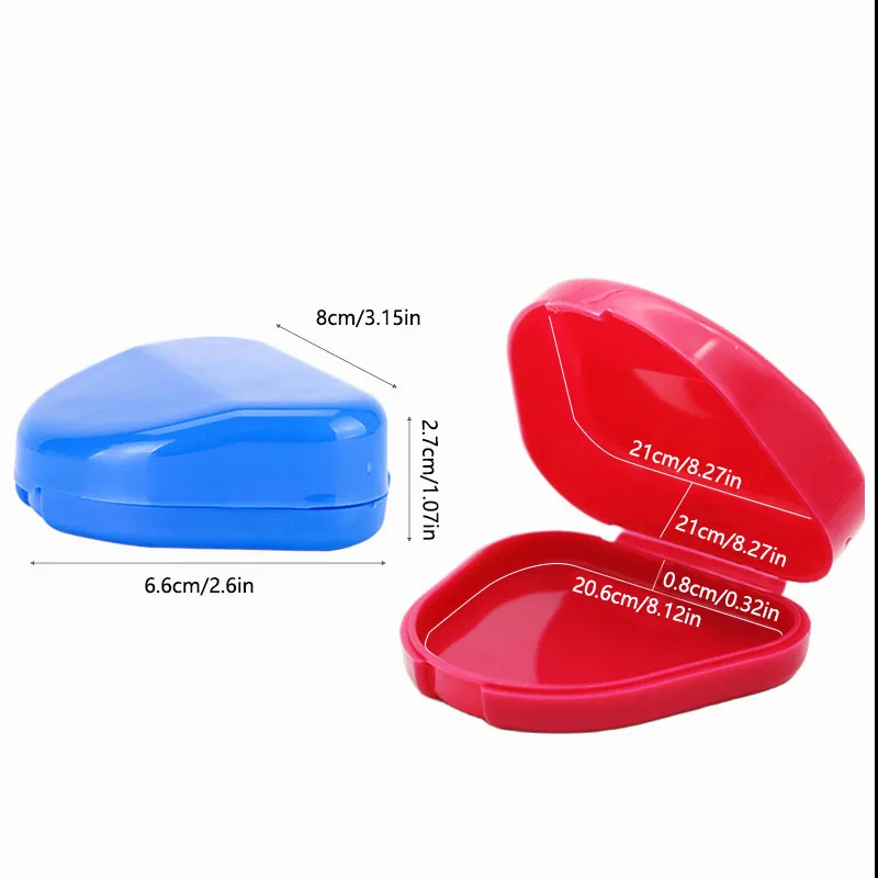 歯科三角形形状矯正リテーナーボックス義歯保存容器プラスチック口腔衛生用品トレイ歯科ケース