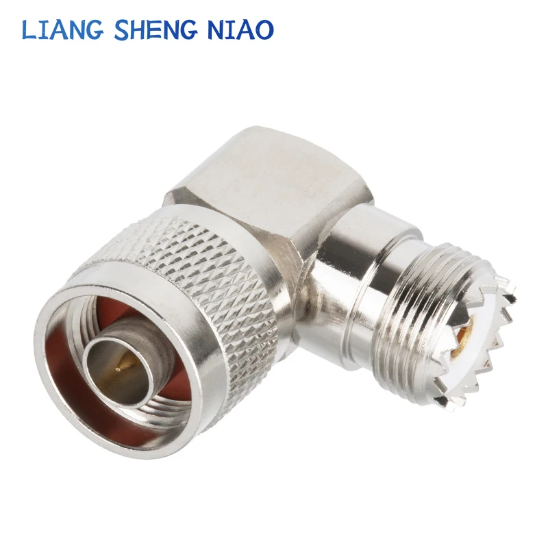 1pcs UHF SO239 PL259 TO N Connector N Male Jack To UHF bending Female Plug SL16 RF Coax Connector Straight Adapter 90 degree