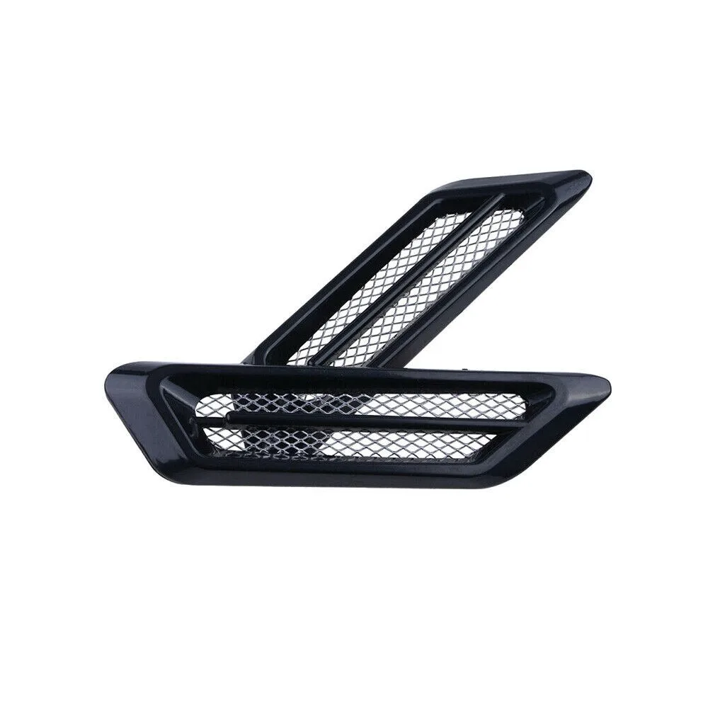 

Vent Side Air Flow Vent Fender Decorative Sticker 17.0 * 4.3 Cm Accessories Air Black Car Decorative Fender Flow