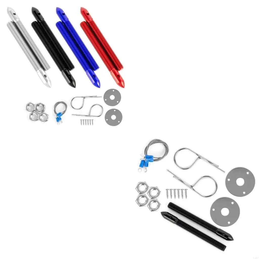 

Замок заблокировки автомобильного капота, безопасность крышки двигателя с ключевыми системами для улучшения защиты, безопасного