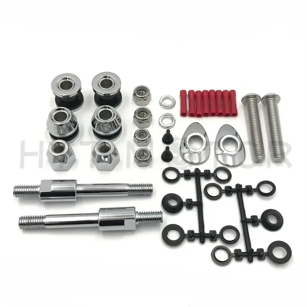 Untuk 2002-2005 Harley Davidson Dyna FXD Suku Cadang Sepeda Motor HardDrive Sissy Bar Docking Hardware Kit