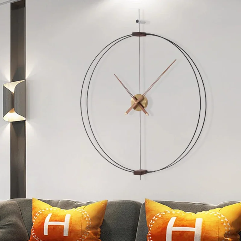 

Round Fashion Wall Clocks Nordic Large Minimalist Restaurant Luxury Living Room Wall Watch Modern Horloge Murale Home Decoration