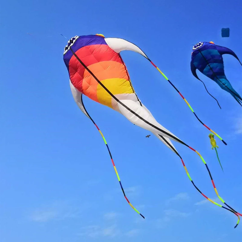 Zeemonster vliegeren buiten leuk speelgoed vis vliegers zachte vlieger 3d windsurf opblaasbare nieuwe kite parachute vlieger windvissen vlieger