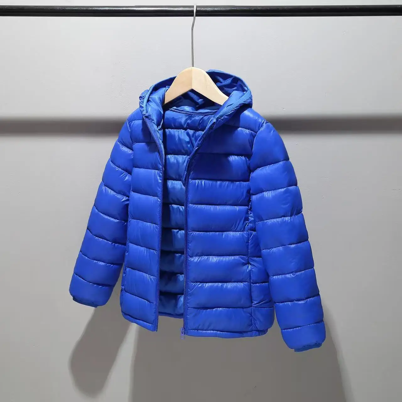 

Winter Jacket for Boys Girls Down Jacket Black Red Zipper Hooded Coat Big Childrens Kids Jacket Kids Outwear 110-170CM