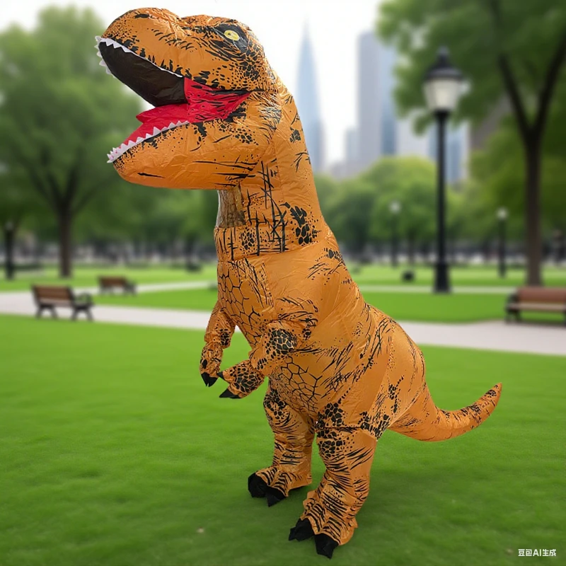 

Надувной костюм динозавра для взрослых, надувной костюм тираннозавра на Хэллоуин, тема динозавра, вечерние платья для косплея, реквизит для вечеринки