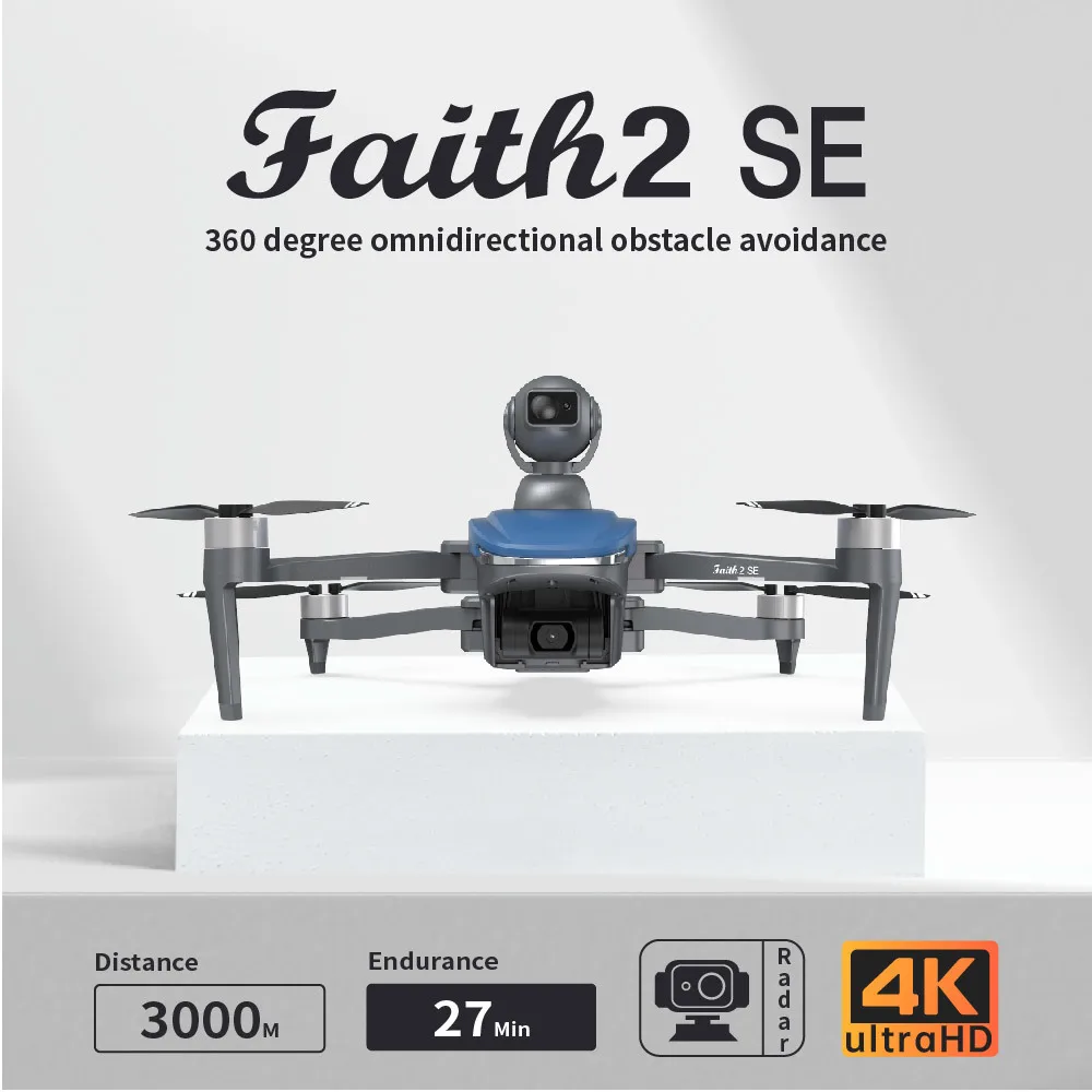 CFLY Faith2 SE Remote Control Drone With Obstacle Avoidance Head Professional 4K Dual Camera HD Lens APP Controlled FPV Drone