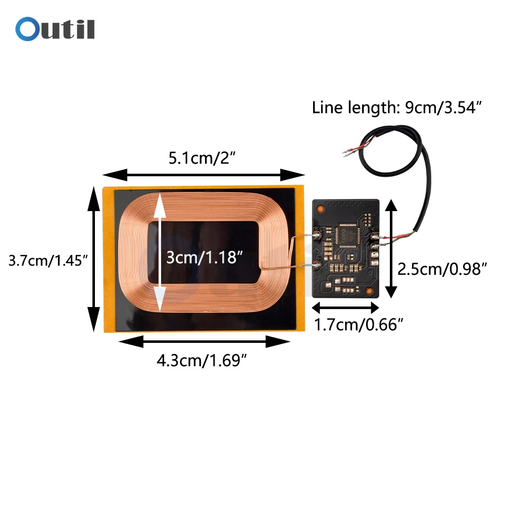 15W Wireless Charger Module trasmettitore PCBA Circuit Board con bobina per Magsafe Fast Wireless Charger TYPE-C MICRO-USB Acces