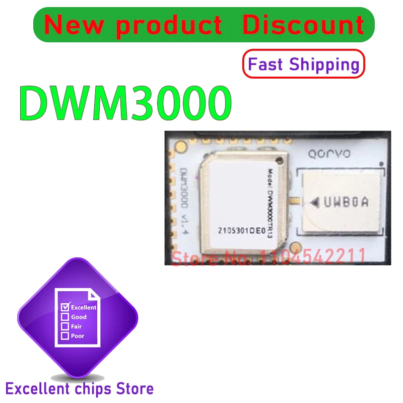 

1 шт./лот DWM3000 радиочастотный модуль UWB позиционирование новый оригинал