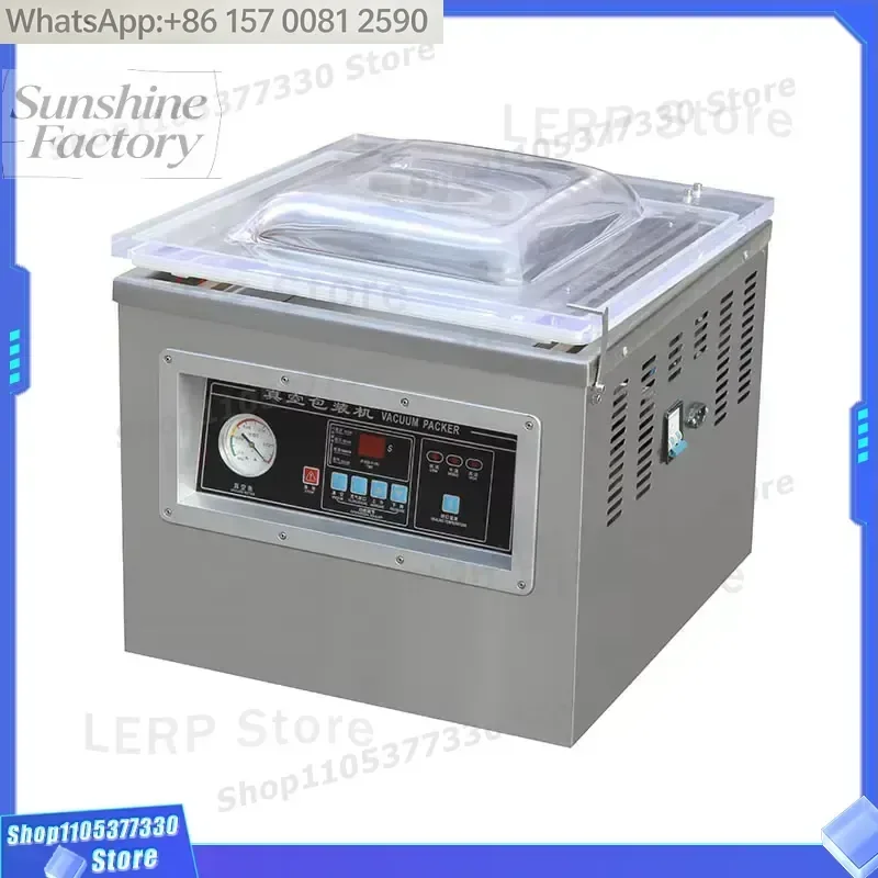 Factory Good Price Small Household Desktop Single Chamber Electric Vacuum Packing Sealing Machine with Film Packaging for