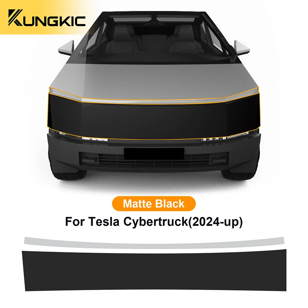 Black Glossy Matte Car Paint Protection Film for Tesla Cybertruck 2024-Up PPF Decal Kit Anti-Scratch Trim Car Accessories