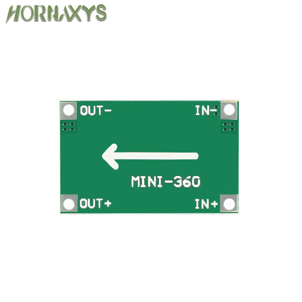 Módulo reductor de fuente de alimentación para coche, Mini360, modelo de avión, 5/10 piezas, CC, Ultra pequeño, LM2596