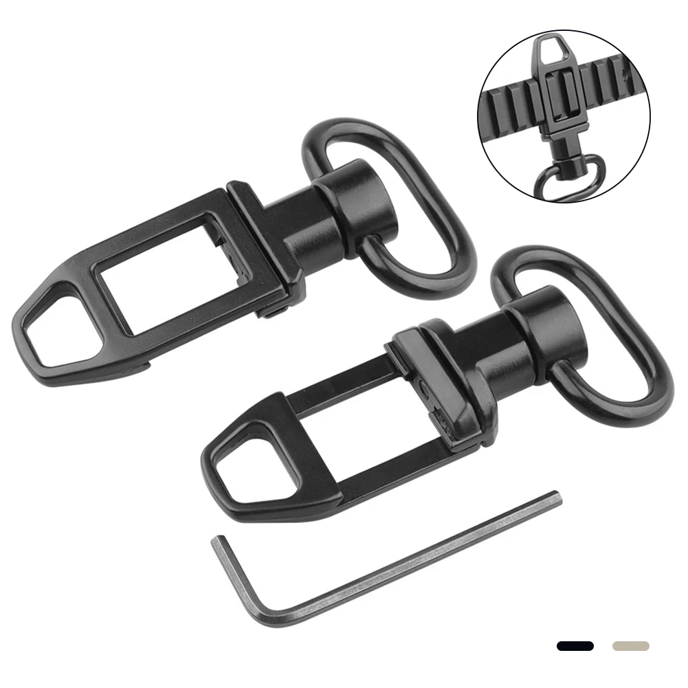 1PC SI Metal Bilateral Buckle QD Rotary Ring Tactical Suspender Buckle Soft Bullet  Accessories 20MM Guide Rail