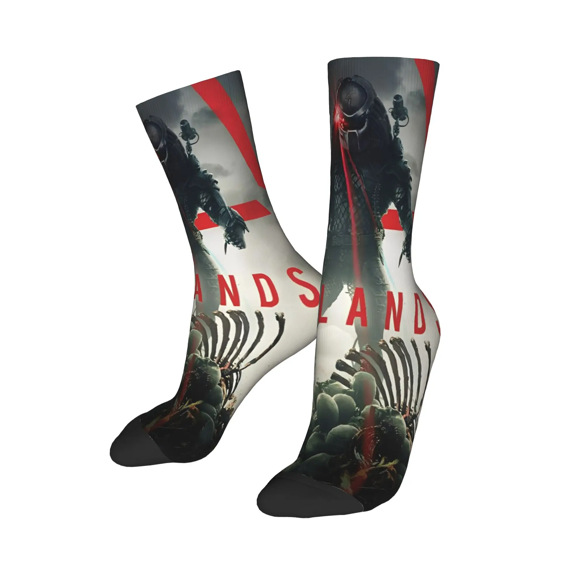 الرجال النساء المفترس: جوارب Badlands، جوارب كاجوال دافئة، جوارب Crazy Merch Middle Tube، أفضل فكرة هدية