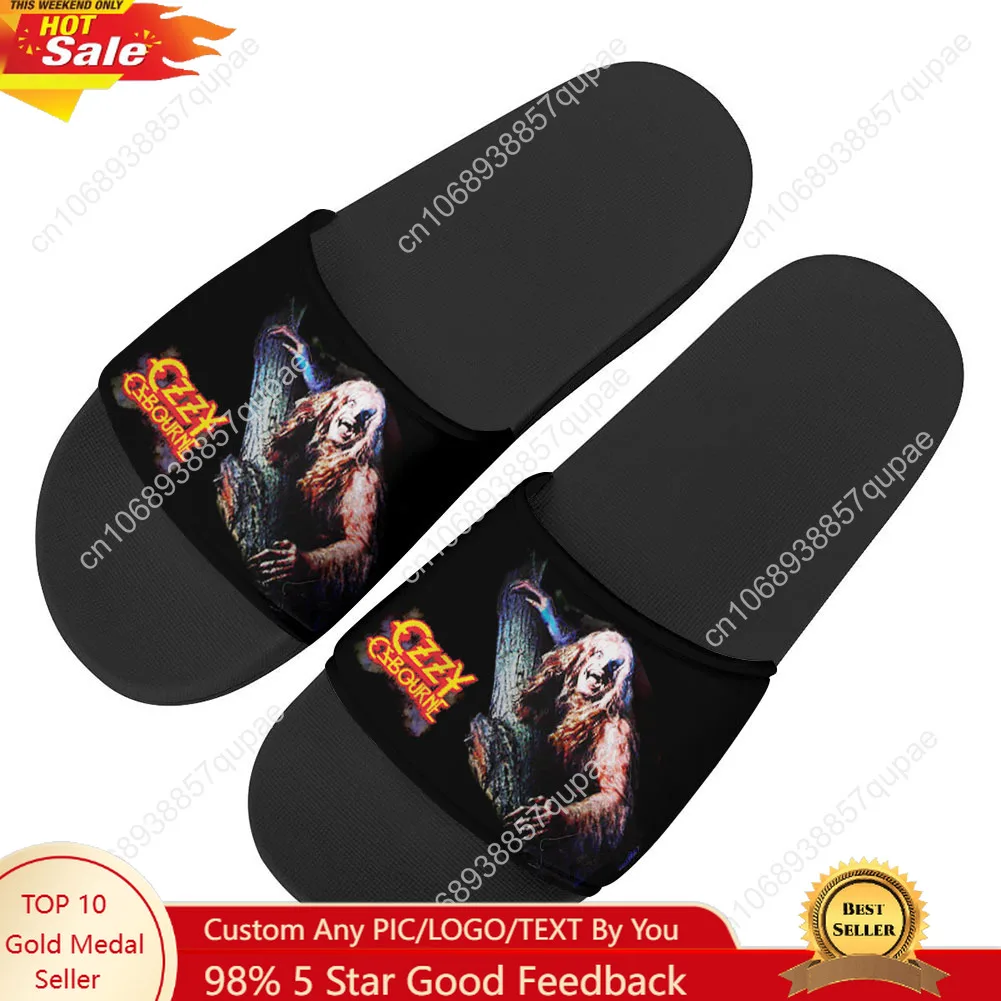 

Ozzy Osbourne Slippers Home Water Shoes English Singer Men Women Teenagers Beach Fashion Pool Sandals Tailor-made Summer Slipper