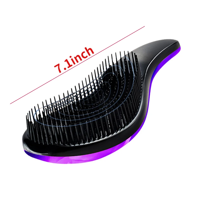 Detangle Hair Easily & Massage Your Scalp with Anti-Static Wave Detangling Hair Brush - Perfect for Home, Travel & Salon!