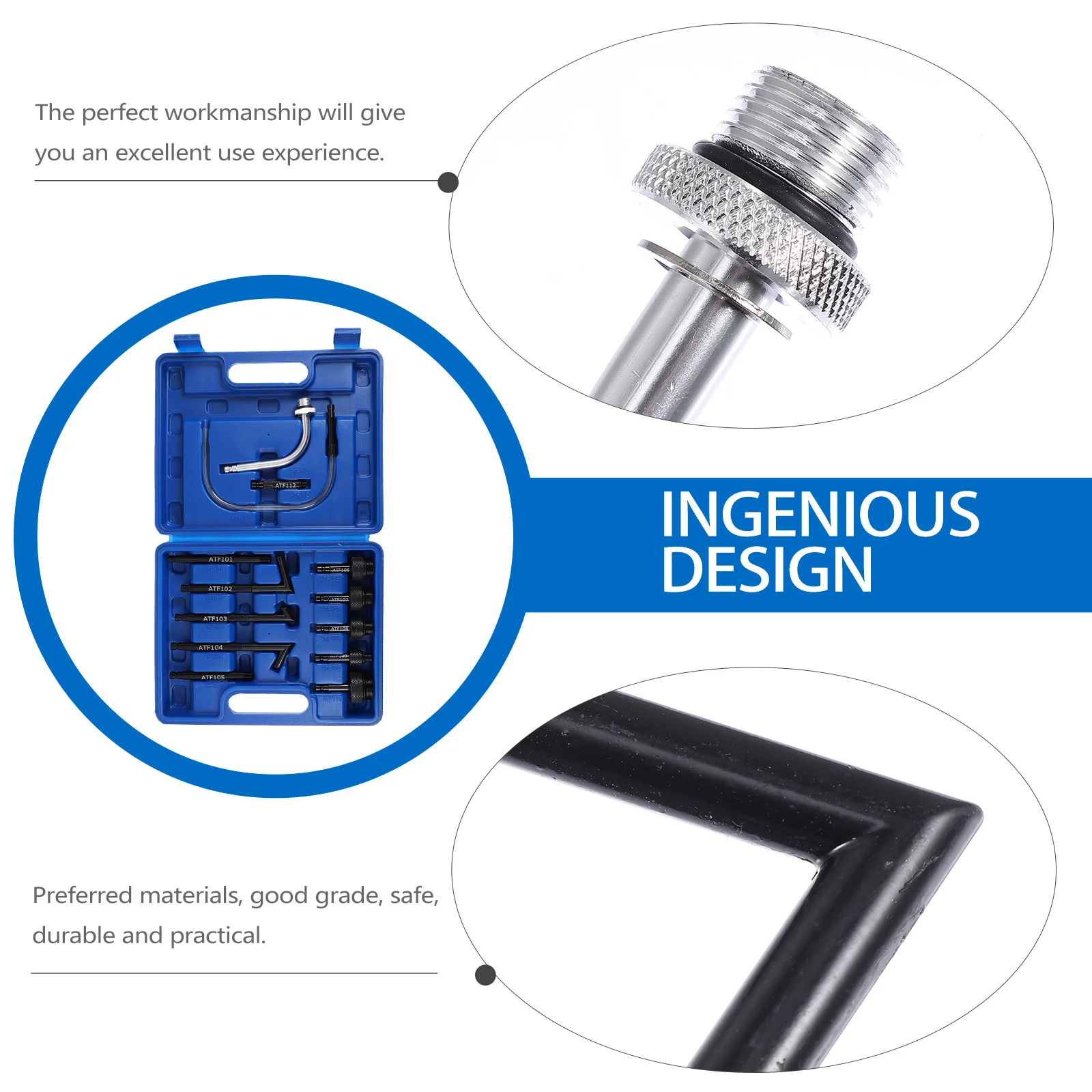 

Steel Oil Refilling Adapter for Manual Automatic Transmission Fluid Connector Car Servicing Tool Durable Professional