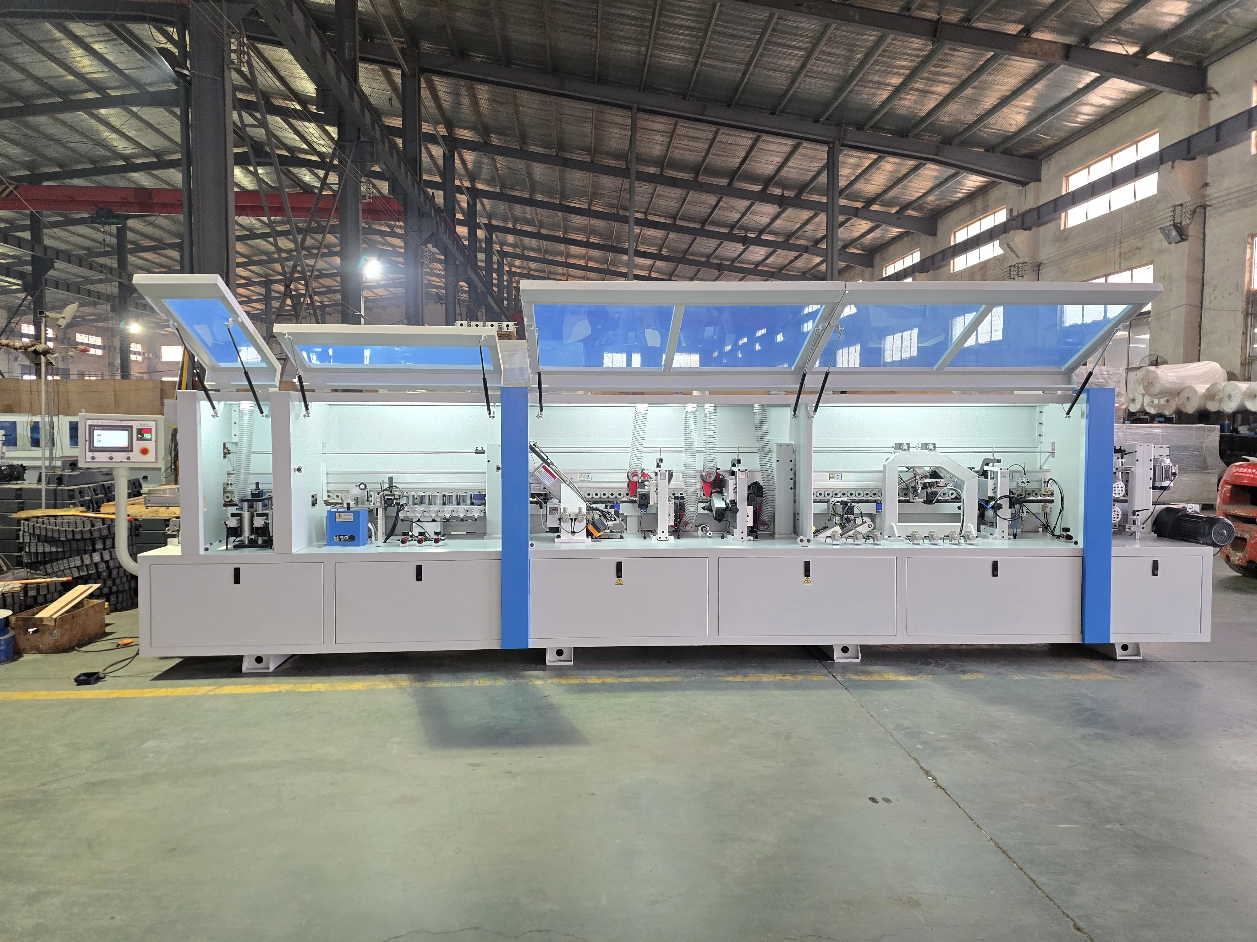 Pvc Mdf Wooden Furniture Automatic Edge Banding Corner Rounding Machine with Good Price From China Manufacturer