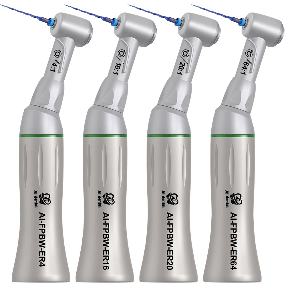 EX Series Endodontics Contra Ângulos de baixa velocidade Handpiece 4:1/16:1/20:1/64:1 com água externa tipo E Não óptica